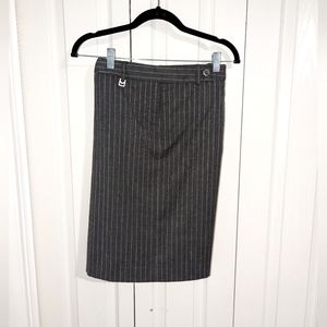 Michael Kors pinstripe wool blend pencil skirt
